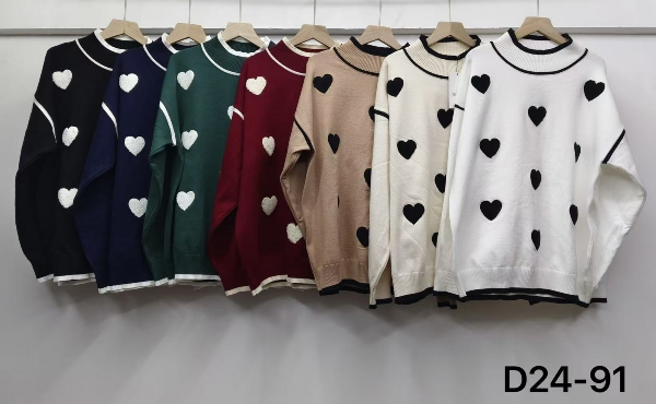 Swetry damskie Roz Standard,  Mix Kolor  Paczka 10 szt